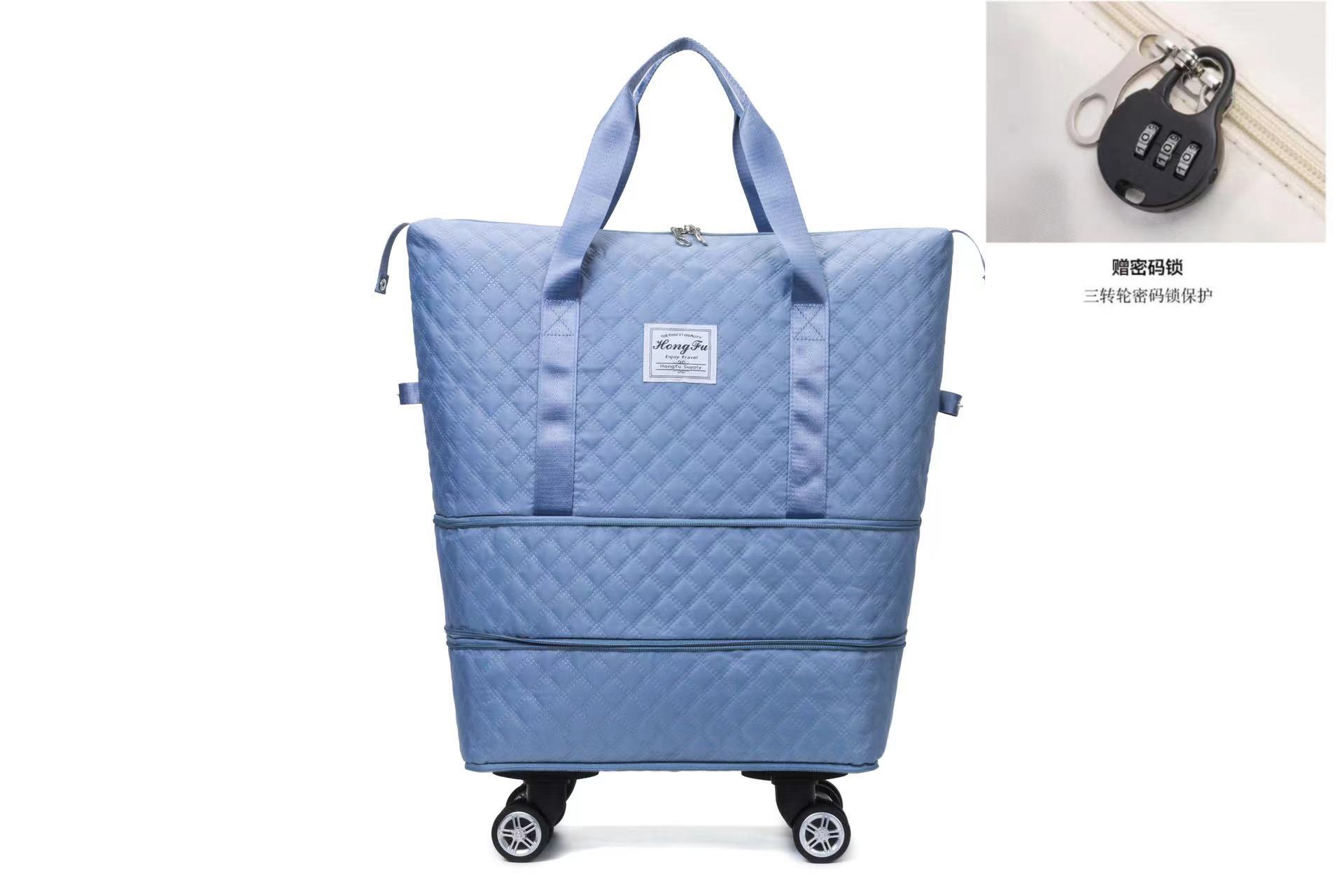 旅行バッグ超大型出産待ち収納乾湿軽便短距離分離フィットネスバッグ刺繍荷物袋プーリー飛行機バッグ