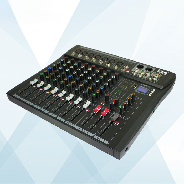 Mezclador profesional sin envío 8 - 9 - 12 - dos grupos con dispositivo de efectos Bluetooth USB KTV reverberación escenario