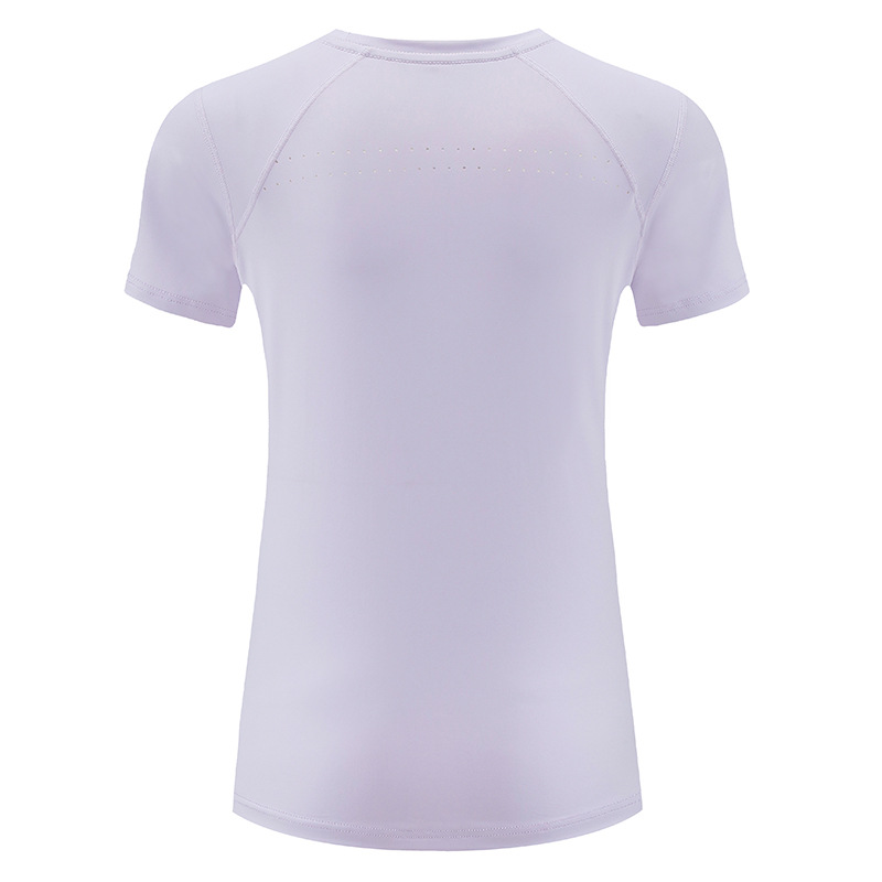 2025 nueva camiseta de verano para mujeres camiseta deportiva running bádminton yoga camiseta de mangas cortas