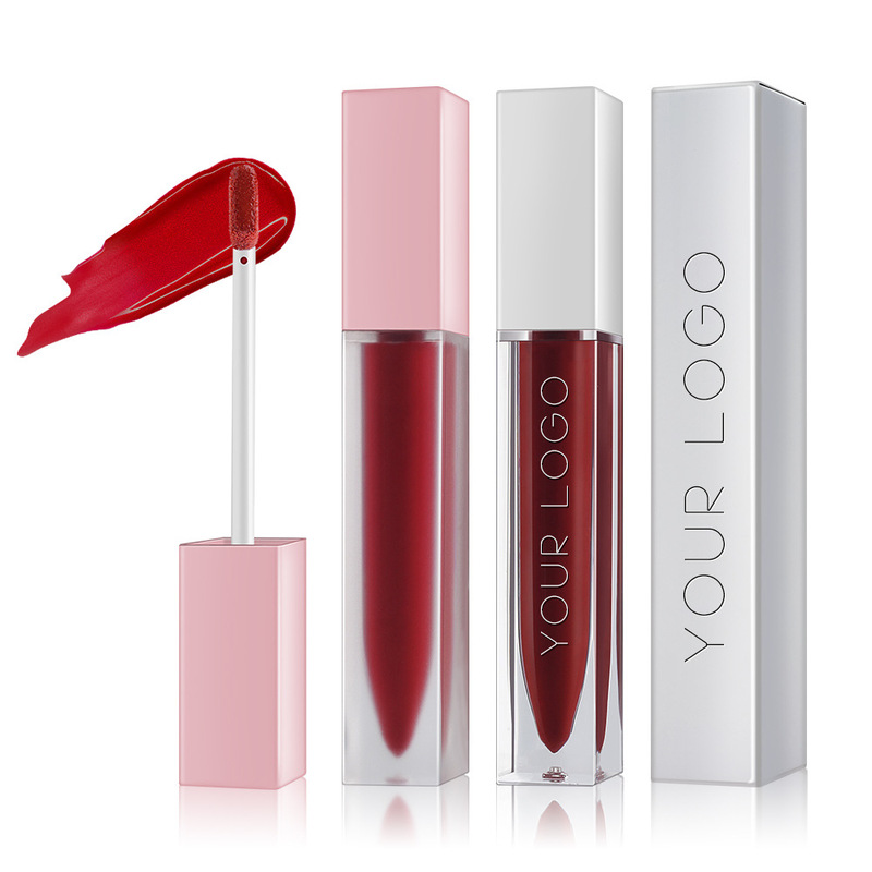 Foreign Trade Transparent Frosted Square Tube Neutral Lip Gloss Matte Lipstick Glossy Moisturizing Lip Glaze Small Batch Customization Foreign Trade Transparent Frosted Square Tube Neutral Lip Gloss Matte Lipstick Glossy Moisturizing Lip Glaze Small Batch Customization