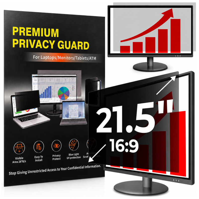 Monitor screen protector 21.5inch computer privacy screen protector for desktops, anti-glare, anti-reflective, privacy film applicable Monitor screen protector 21.5inch computer privacy screen protector for desktops, anti-glare, anti-reflective, privacy film applicable