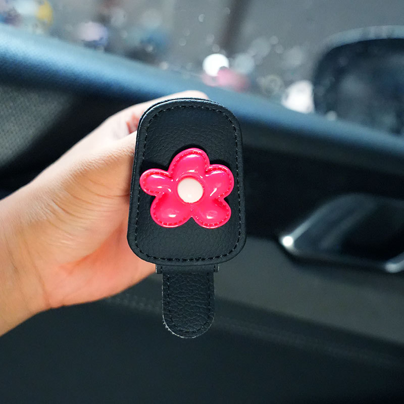 High-End Car-Mounted Glasses Clip, Car Sun Visor Storage Gadget, Multifunctional Creative Magnetic Sunglasses Storage Clip