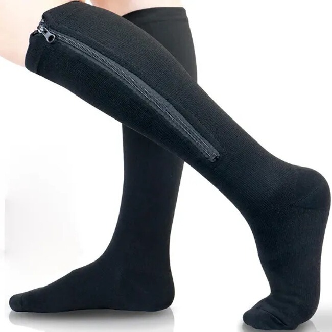 Preventive Anti-Fatigue Pain Sports Care Men's and Women's Zipper Compression Socks