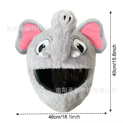 Motosiklet dəbilqələri: Cool and Eye-Catching - one-size-fits-all-gray-elephant