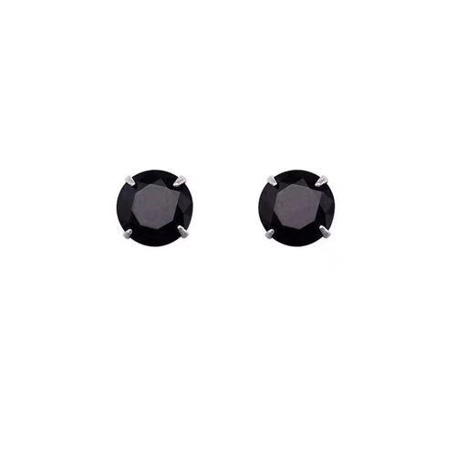s925 sterling silver black and white zircon earrings are simple, compact and cold-style ear bone nails for men and women to maintain ear holes and do not need to be removed when sleeping