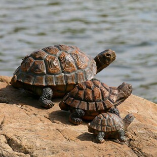 Cross-Border New Product Simulated Turtle Resin Ornaments Outdoor Flower Villa Courtyard Pool Fish Tank Decoration Crafts Gifts