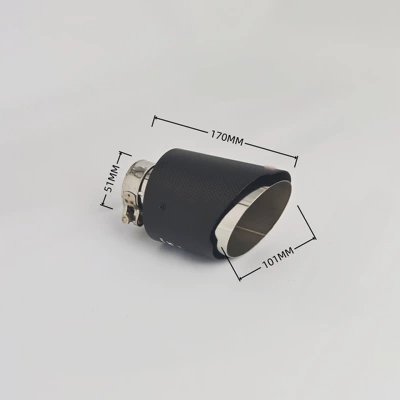 Exhaust pipe: tailpipe with satin blue plating - 04-101z-5110151