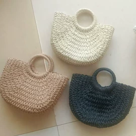 其他时尚女包;草编包;女士单肩包