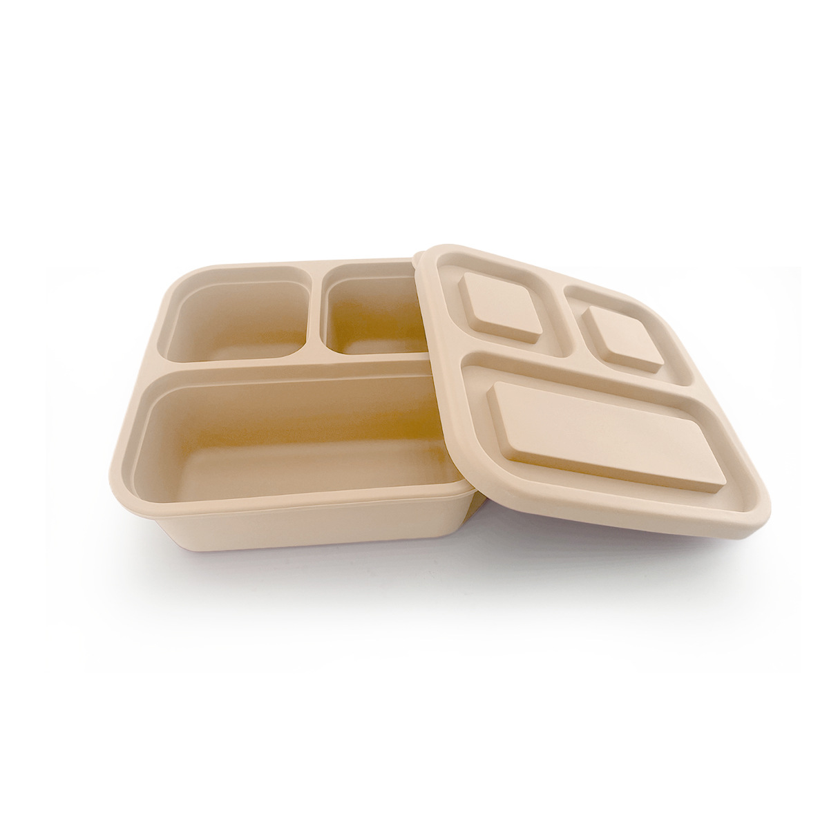 Nuevo producto Caja de conservación fresca de silicona Alimentos Frutas y verduras Conservación fresca Redondo Cuadrado Cuadrado Picnic Microondas Arroz Bento