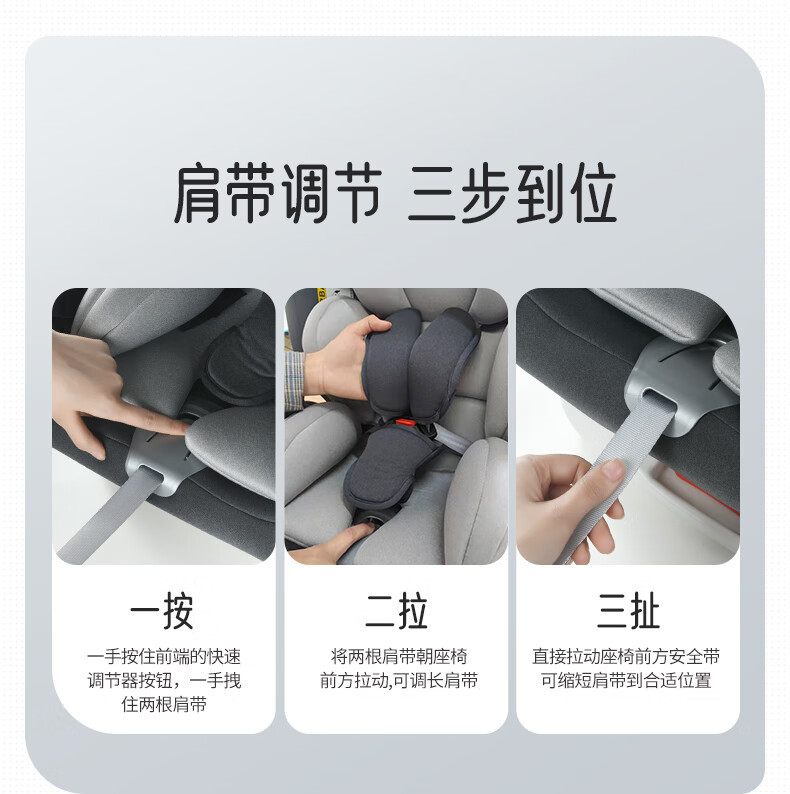 Child Safety Seat for Car Baby Baby Car 360 Rotating Seat 0-4 Years Old Can Sit and Lie down Hard Interface