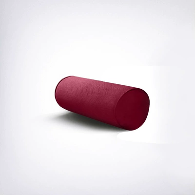 Headrest | Foam Cervical Spine Support - alcantara-cylindrical-scientific-neck-pillow-perforated-style-2916-burgundy