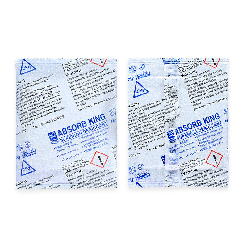 NW25g desecante de cloruro de calcio textil doméstico edredón armario anti-mould contenedor marítimo desecante de cloruro de calcio personalizado