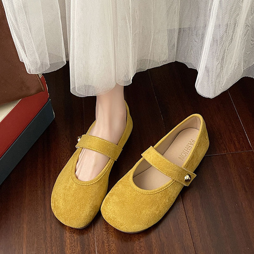 Korean version of the classic and versatile Mary Jane shoes for summer, new style, matching skirts, height-increasing and slimming, round head, shallow mouth single shoes