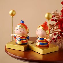 贝汉美新中式门神玄关摆件桌面装饰品办公室工位礼物搬家乔迁礼物