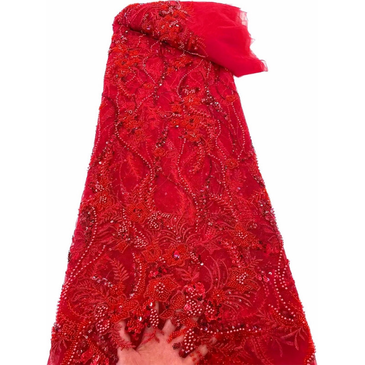 欧美网纱刺绣泡珠子亮片蕾丝服装辅料连衣裙花边舞台演出布料面料