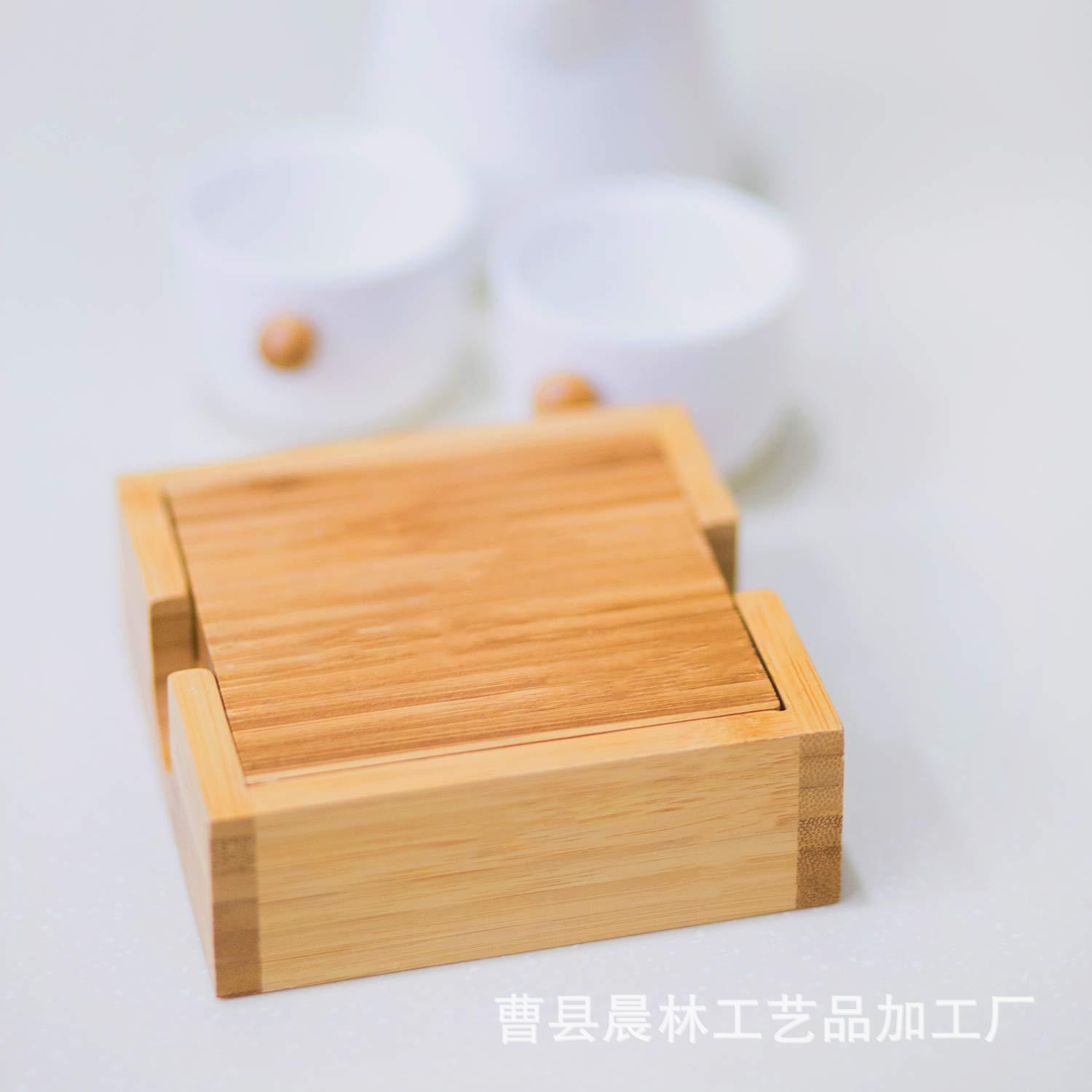Taza de madera transfronteriza almohadilla de taza cuadrada multipropósito taza de agua almohadilla de taza de té almohadilla fábrica mayorista