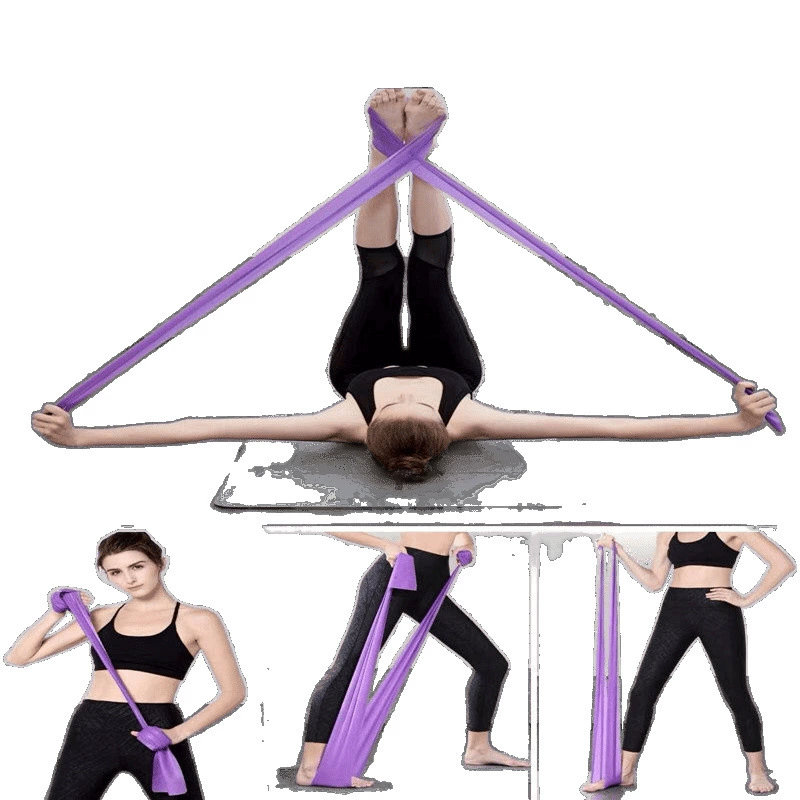 Yu Women's Fitness: эластичная лента сопротивления для фитнеса и стретчинга, длина 1.5–2 м, разные нагрузки