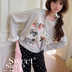 *SWEET SLEEP* 甜睡之旅  秋季新品可爱卡通睡衣女家居服套装9903