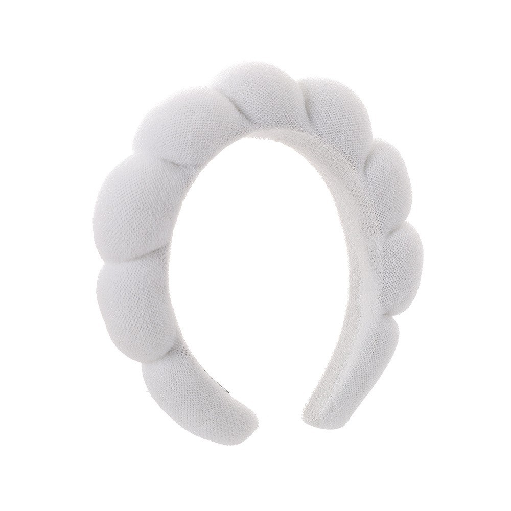 Diadema esponjosa de toalla estilo twist coreano para mujer, de alta gama, para elevar la coronilla, ideal para maquillaje, spa o lavado de cara. image 21