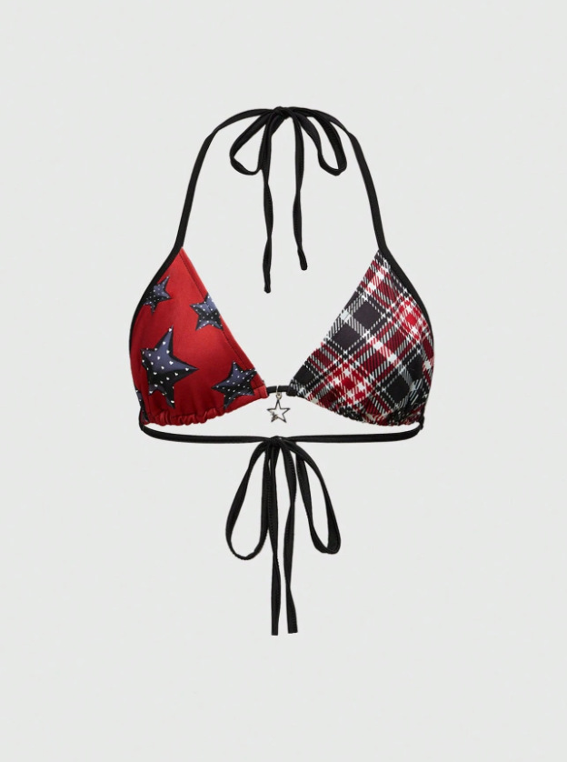 Nuevo verano europeo y americano correa transfronteriza sexy chicas calientes Y2K moda de dos puntos trajes de baño de mujer bikini sin mangas