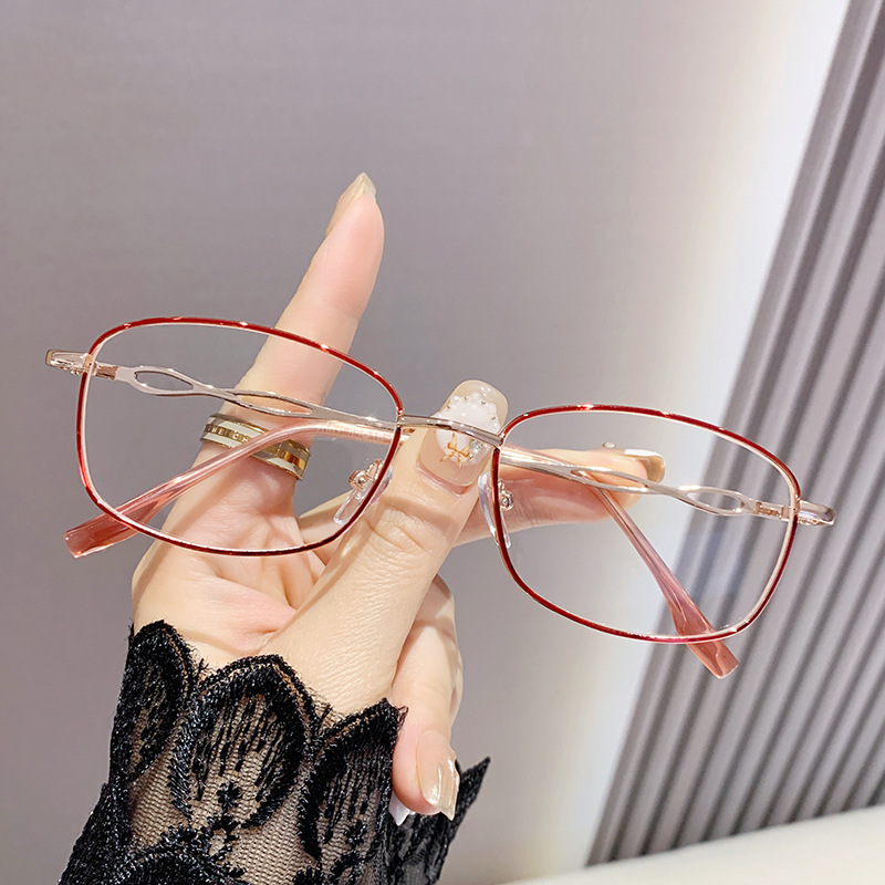ブルーレイ防止老眼鏡携帯老眼鏡老人金属精致鏡ファッションハイビジョン韓国版ファッション小枠モデル|undefined