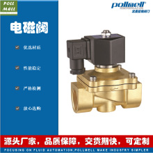 2W-500-50膜片式水用电磁阀 内螺纹 黄铜 常闭 常开DC24V长期通电