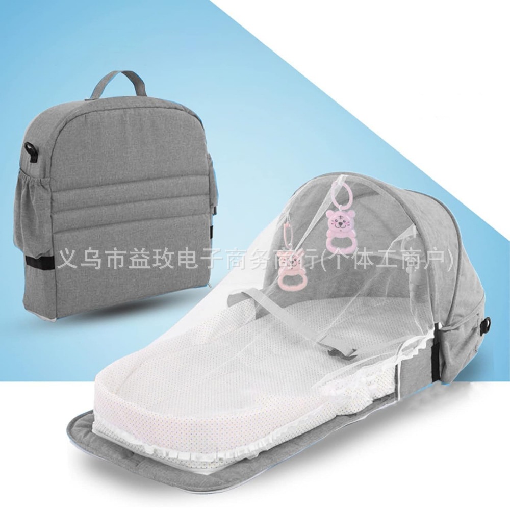 Baby Bed Multifunctional Baby Anti-Mosquito Isolation Bed Portable Baby Outing Folding Bed