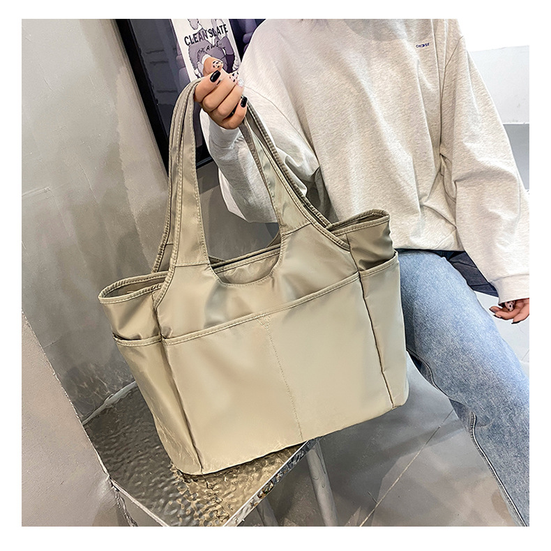 Bolsa de viaje de gran capacidad transfronteriza de las mujeres ligero de tela Oxford de cercanías simple bolsa de viaje bolsa de hombro de mamá