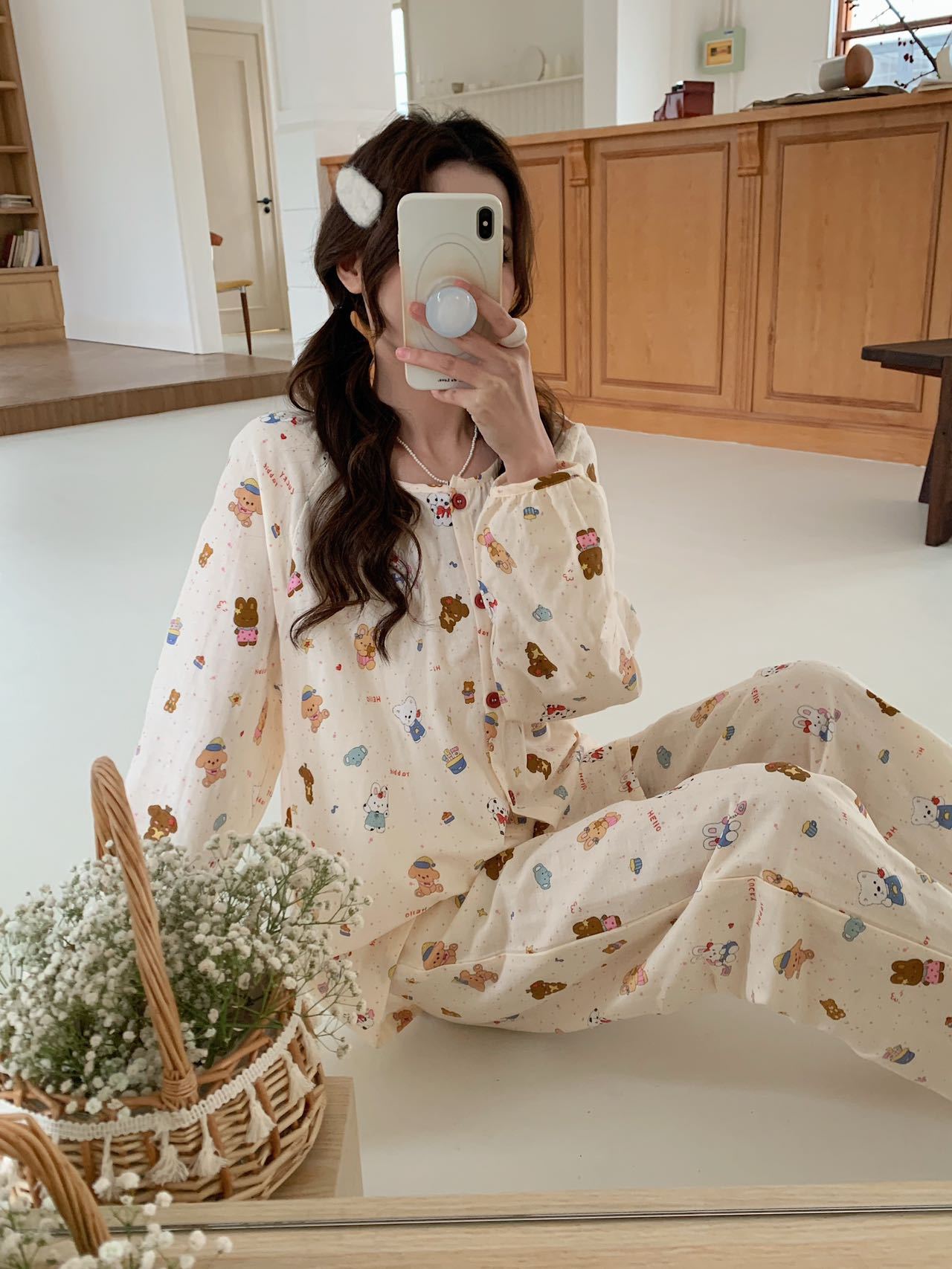 Zai Zai Zai Zai NY [라운드 넥 롱] 면 100