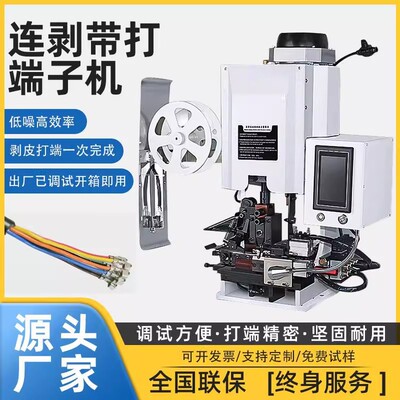 精益丰横送连剥带打端子机多芯线铆端子剥皮一体机压接机稳定|ru