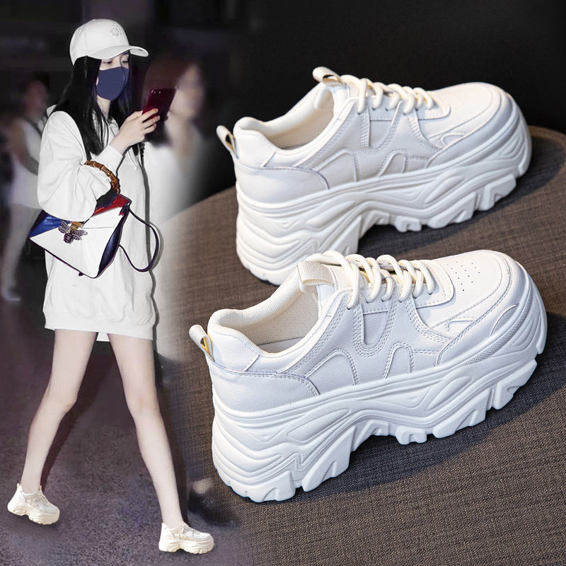 Dad Shoes for Women, 2026 New Models, Autumn and Winter Thick-Soled Height-Increasing Shoes, Spring and Autumn Sports Shoes for Women