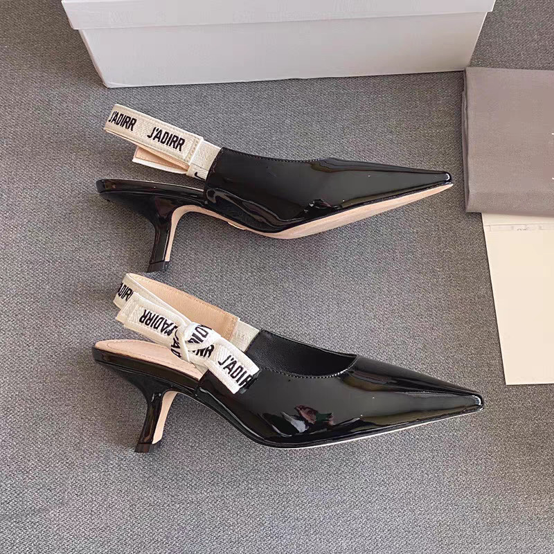 페이턴트 가죽 블랙 6.5cm