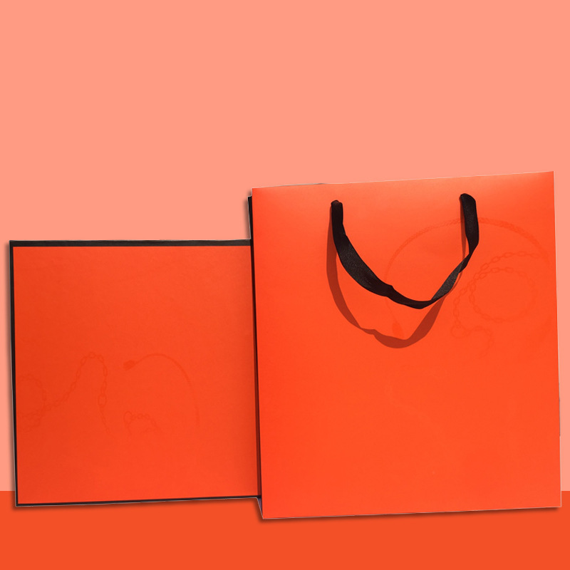 Orange gift box + handbag (special for silk scarf)