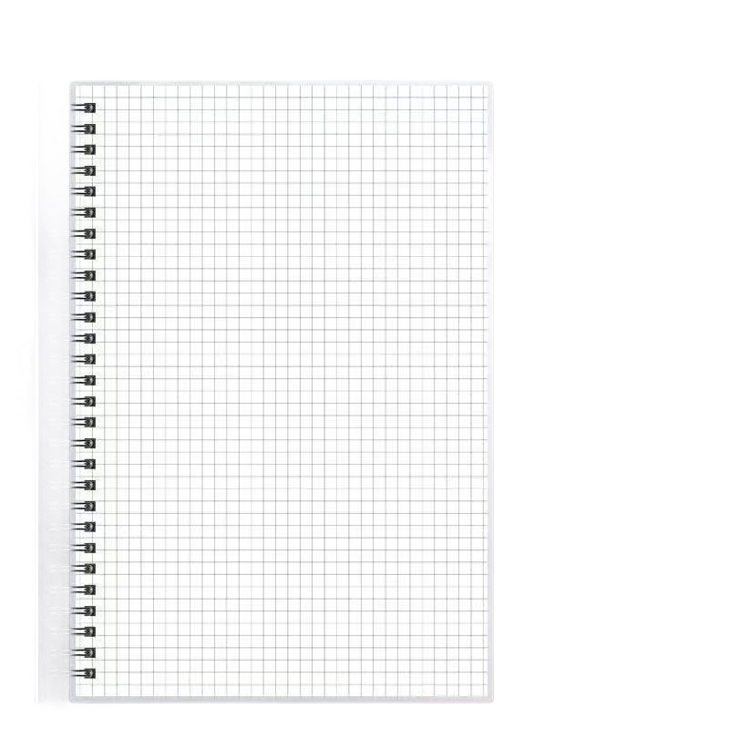 B5 Spiral Notebook for College Students, Thickened Notebook, Simple A5 Lined Grid Diary, Blank A6 Office Notepad