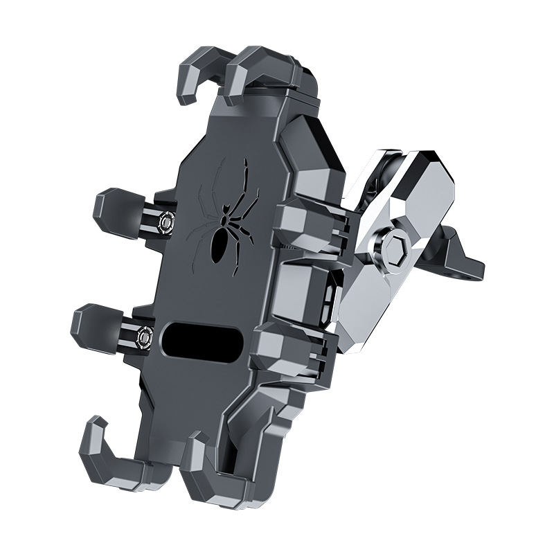 Soporte para Teléfono de Motocicleta, a Prueba de Golpes y Vibraciones, de Aleación de Aluminio para Vehículos Eléctricos, Soporte de Navegación para Motocicleta, para Viajes Transfronterizos