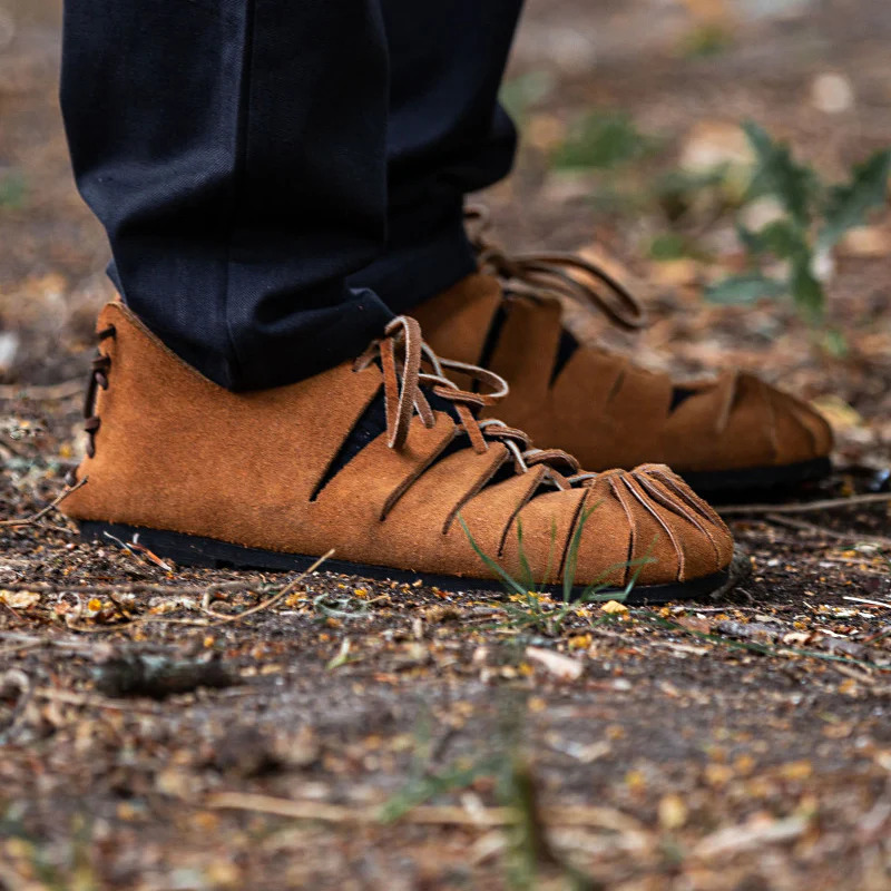 Amazon TEMU Cross-border Foreign Trade New European and American Retro Medieval Renaissance Wilderness Men's Strap Sandals