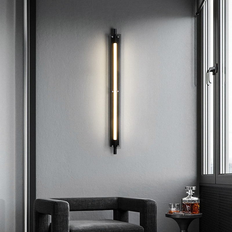 Diseño de corredor de vidrio de vestíbulo diseñador de lámparas de dormitorio de barra nórdico lámpara de pared simple lámpara de vidrio de pasillo