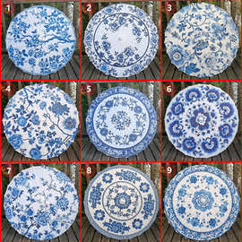 青花瓷古装油纸伞古代雨伞古典伞舞台舞蹈伞跳舞演出道具装饰秀伞