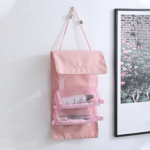 Internet celebrity ins detachable travel cosmetics storage toiletry bag portable large capacity folding four-in-one cosmetic bag