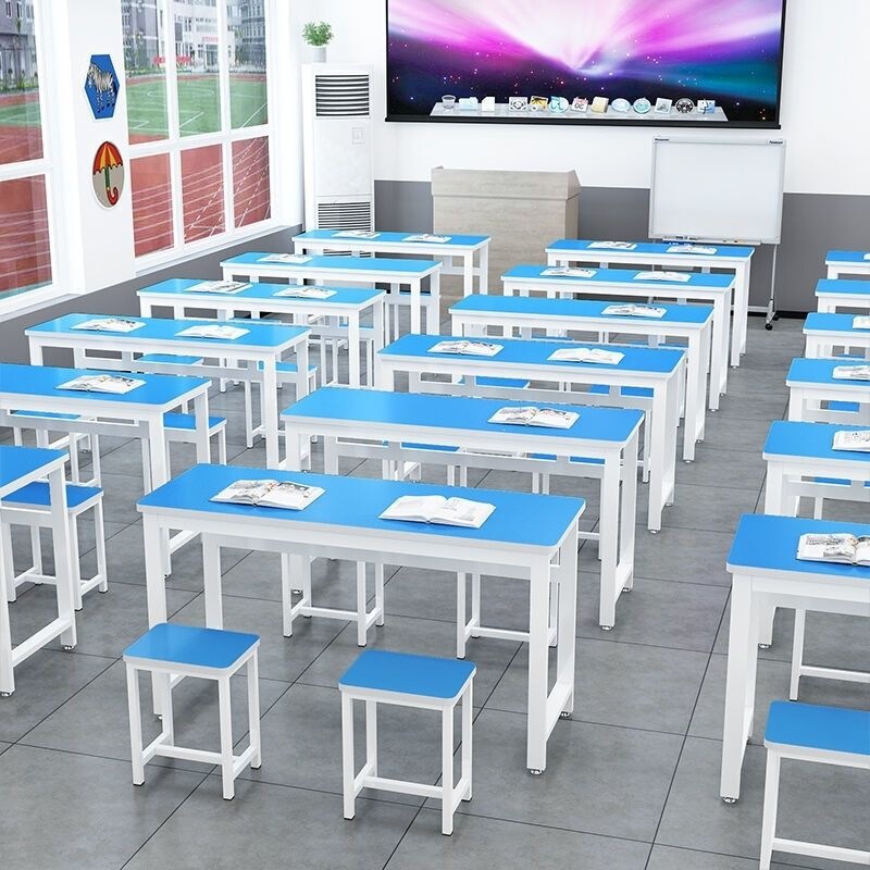 School classroom desk and chair set, special desk and chair combination for tutoring classes and training classes, home student study desk and chair School classroom desk and chair set, special desk and chair combination for tutoring classes and training classes, home student study desk and chair