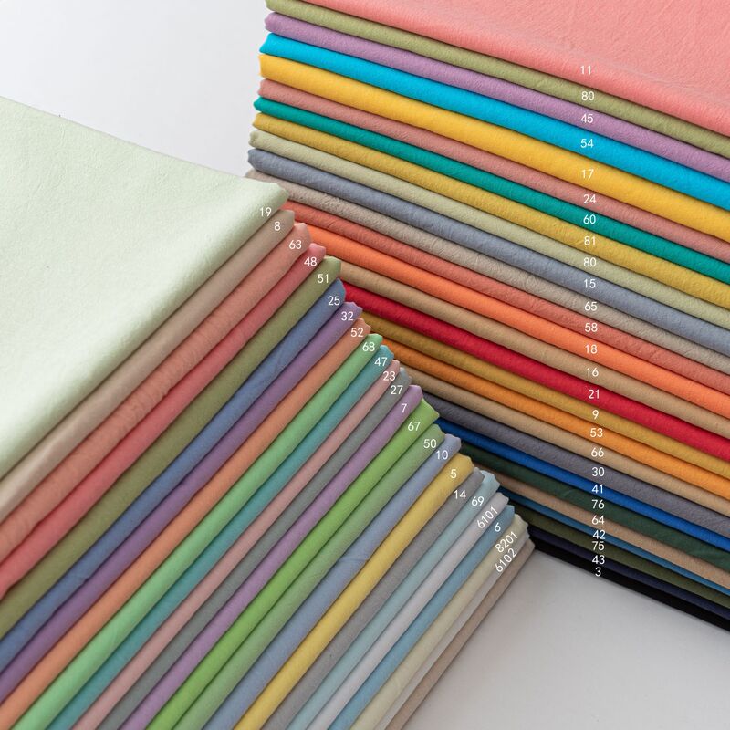 Cotton plain pure color washed 40s plain cloth clothing clothes shirt children's cloth home fabric crepe