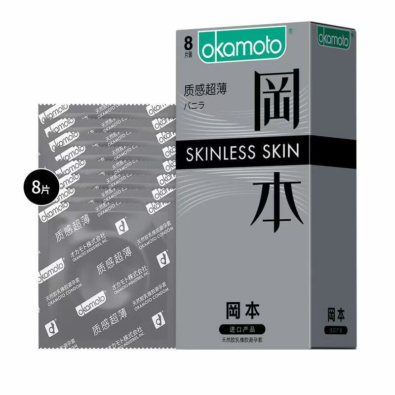 Genuine Okamoto condón puro 3 polvo súper lubricante textura hidratante ultrafino 003 platino 001 poliuretano al por mayor