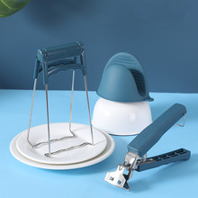 防烫夹三件套取碗器防滑夹子厨房夹碗神器碗夹蒸菜夹防烫手夹盘子