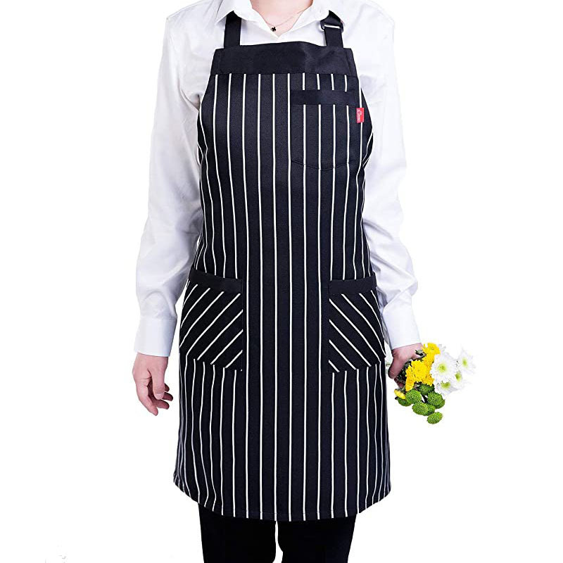 Amazon publicidad halter delantal logotipo personalizado cafetería artista floral restaurante ropa de trabajo cocina hogar delantal