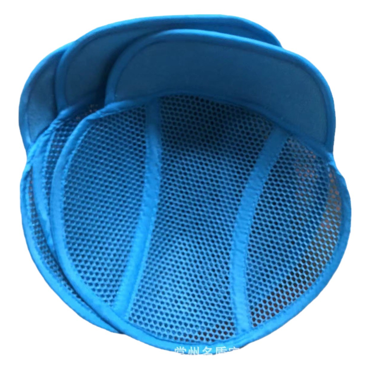 Escudo brillante casco azul pegatinas forro azul sitio de construcción Protección Laboral respirable ventilación absorbente de sudor lavable verano