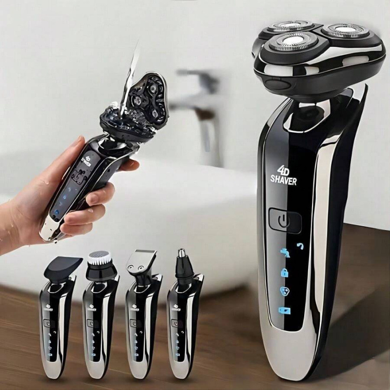 Philips Cross-Border High-Power New Model Men's Digital Display Electric Shaver, Rechargeable, Easy to Clean, Fully Waterproof