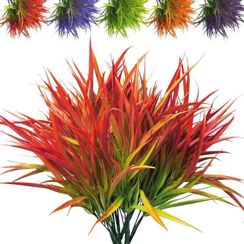 Artificial Fake Plant UV Protection Artificial Grass Plant Artificial Plastic Flower Garden Doorway Indoor Outdoor Decoration