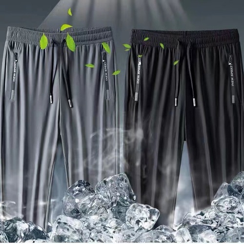 Men's winter thermal padded work pants loose tie-down pants air-conditioned quick-dry plus-size pants