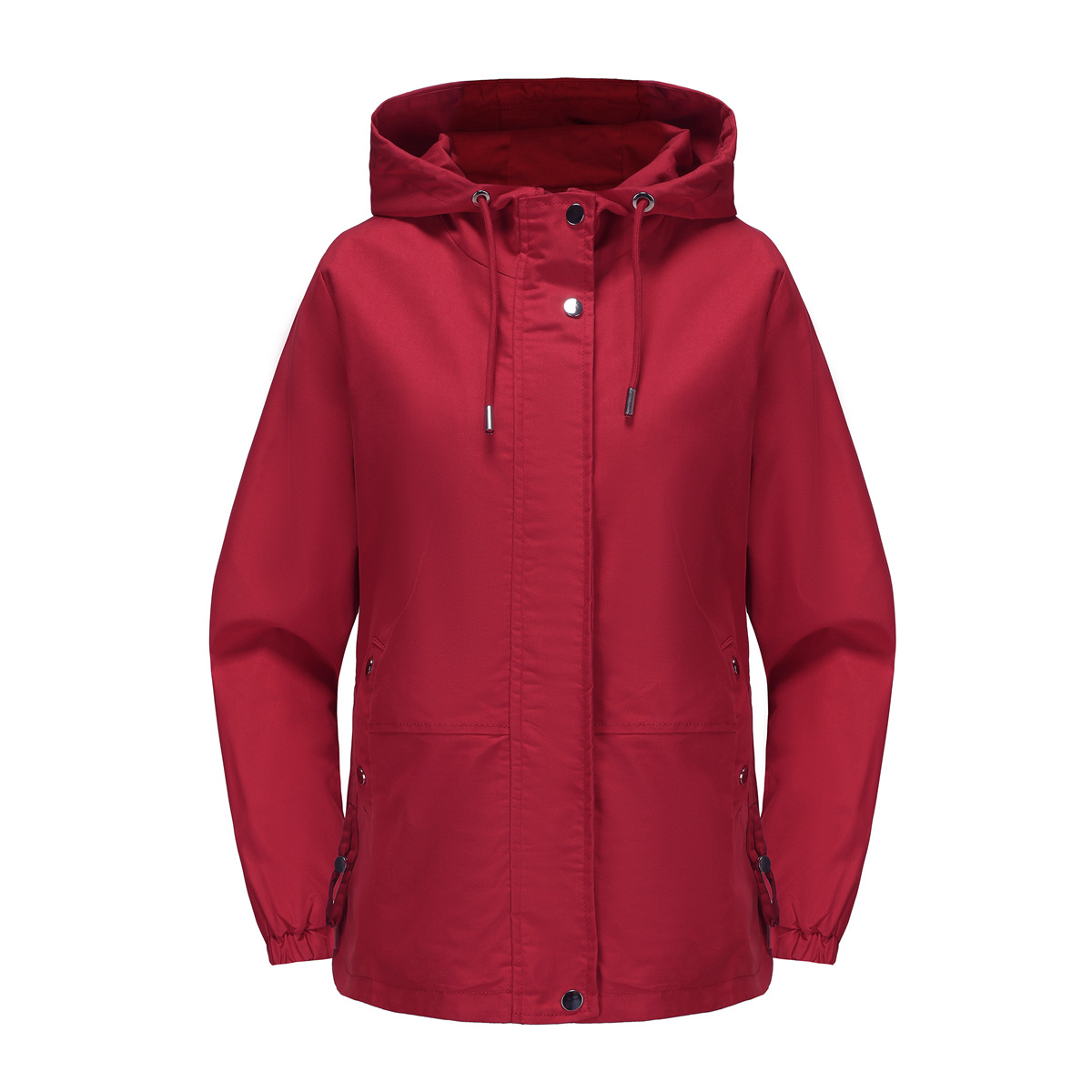 Women's Clothing new spring and autumn casual windbreaker women's loose windproof jacket with hood and long sleeves basic windproof jacket for women_voghion.com