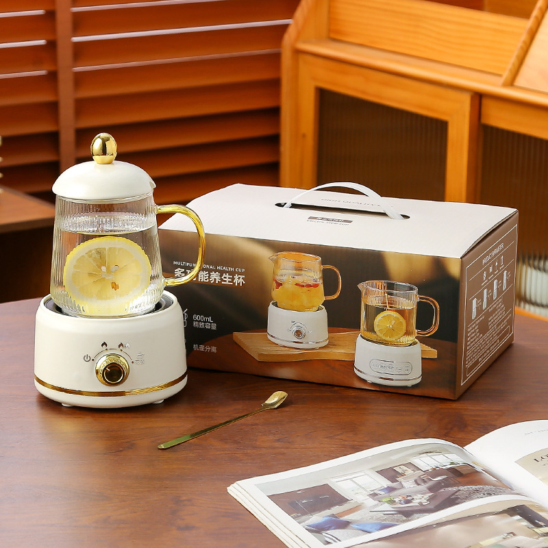 ミニ養生ポット多機能家庭用養生カップ小型オフィス茶器電気コッププレゼントケース|undefined
